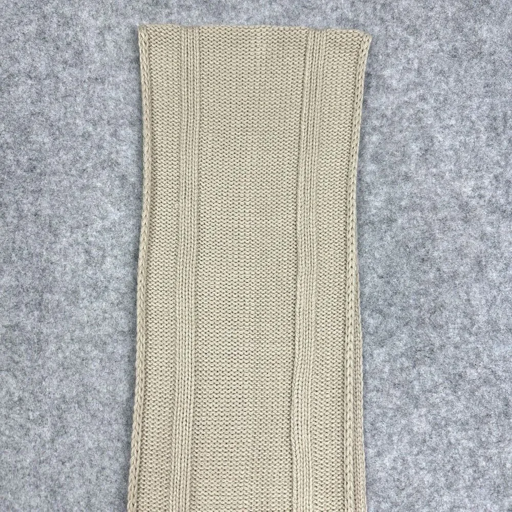 Chicago Bulls NBA Ultra Game Knit Scarf Tan Neutral Embroidered Logo Bull OSFM*